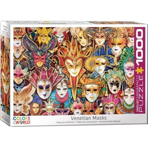 Eurographics puzzel Venetian Masks - 1000 stukjes