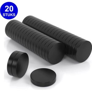 Nordevik® Set Magneten - 20 stuks - 20 x 5 mm - Radiatormagneten - Donkergrijs - Geschikt voor radiatorfolie