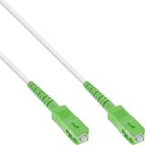 Premium SC/APC FTTH Simplex Optical Fiber Patch kabel - Single Mode OS2 - wit / LSZH - 2 meter