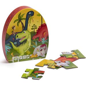 Eurekakids Puzzel Dinosaurus - 24 Stukjes - Dino Kinderpuzzel In Prehistorie - 50 X 40 cm