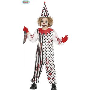 Fiestas Guirca Verkleedpak Zombie Clown Junior Wit Maat 110/116