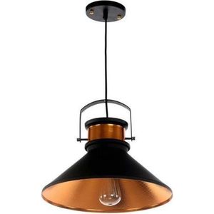 Warrior Vintage Industrieel - Hanglamp - Ø 37 cm - Goud - Zwart