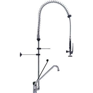 Gastro-Inox monobloc voorspoeldouche met handsfree en zwenkkraan van 250mm Totale hoogte 1200mm