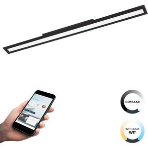 EGLO connect.z Salobrena-Z Smart Plafondlamp - 120 cm - Zwart|Wit - Instelbaar wit licht - Dimbaar - Zigbee