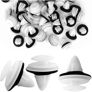 Autodeurpaneel trim clips 50 stuks - Auto body bevestiger houder clip met spons pads - Universele clips voor de meeste voertuigen