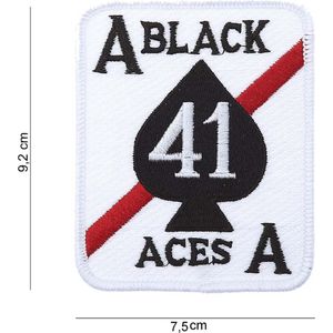 Embleem stof Black aces