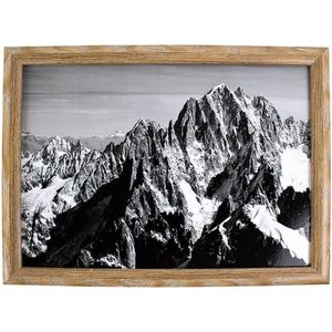 Schootkussen/Laptray Mont Blanc Gebergte Print 43 X 33 cm - Schoottafel - Dienblad Voor Op Schoot