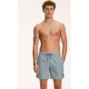 Shiwi SWIMSHORTS Regular fit stripe - donkergroen - XL