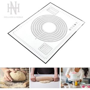 Holland & Noble | Siliconen Bakmat / Pizzamat | 80 x 60 cm | Antislip