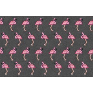 Mat, Vloermat, Vloerkleed, Tapijt, Kind - Kinderkamer Flamingo - Wasbaar - Antislip -175 x 115 cm