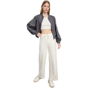 Trendyol Mink Selanik Gebreide Broek Met Wijde Pijpen Twoaw25Pl00017