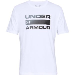 Under Armour Graphic Tees Heren Sportshirt - Wit - Maat S