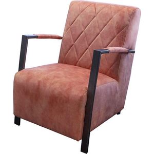 Fauteuil - Isabella - velours Adore roze 166