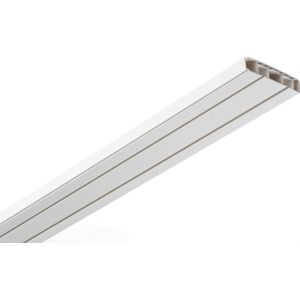 Gordijnrailset 3x 120 cm - Complete set met dubbele rail en montagemateriaal