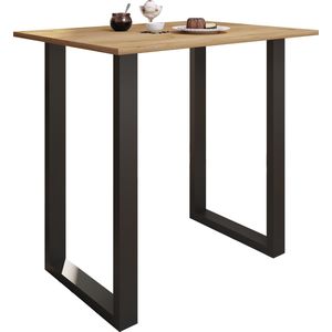 VCM Premium,hout,aluminium,bartafel,balie,bistrotafel,barcounter,tafel,Xona,110x80,cm