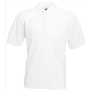 Fruit of the Loom - Classic Pique Polo - Wit - 4XL