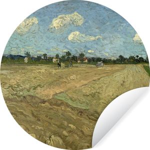 Behangcirkel - Kunst - Van Gogh - Oude meesters - Vintage - Zelfklevend behang - Cirkel behang - Behangsticker - Woonkamer decoratie - Behangcirkel zelfklevend - 120x120 cm - Wandcirkel - Muurcirkel - Rond behang