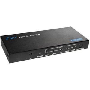 Allteq - HDMI schakelaar - 5 poorts - Zwart