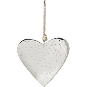 Decoratieve zilveren aluminium hart hanglamp H9