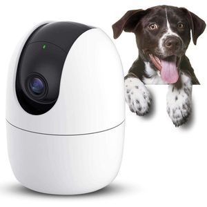 VELTRR® Hondencamera - Huisdiercamera - Babyfoon met Camera en App - Baby Monitor - Full HD - Wit