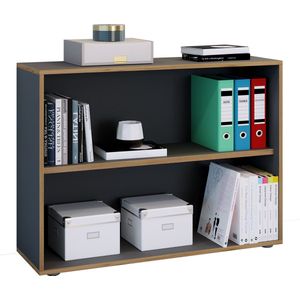 VCM Houten kantoorstandaard plank boekenkast boekenkast plank Salia 2-voudig b. 100 cm Houten kantoorstandaard plank boekenkast boekenkast plank Salia 2-voudig b. 100 cm