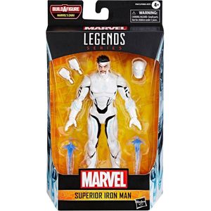 Hasbro Superior Iron Man Marvel Legends Series-figuur 15 Cm Wit