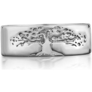 Tree of Life gepolijste zilveren ring voor vriendin 925 Zilver