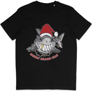 T Shirt Heren - Kerst - Korte Mouw - Zwart - Maat 3XL