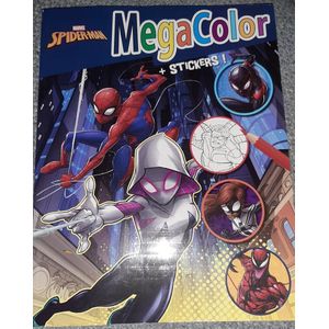Spiderman - marvel - Boek specials Nederland - Megacolor kleurboek met stickers - art 400110