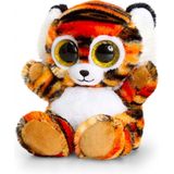 Keel Toys pluche tijger knuffel oranje 15 cm