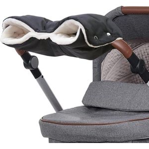 Universele maat handwarmer voor kinderwagen - buggy accessoires - warm flanel handschoenen - waterdicht en winddicht - houdt de handen warm Kinderwagen