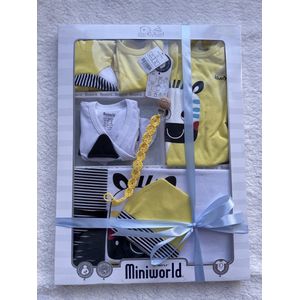 Fopspeenkoord cadeau - Lovely zebra 10-delige baby newborn kleding set - Newborn set - Babykleding - Babyshower cadeau - Kraamcadeau