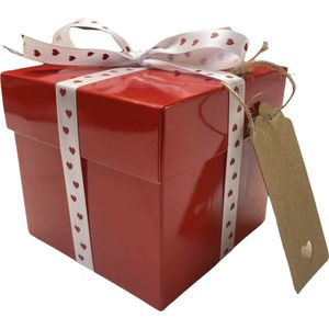 Valentijnsdag doosje - Valentijn cadeau verpakking voor hem en haar - Valentijn decoratie - Cadeau voor man - Geschenkdoos - Moederdag - Geschenkset vrouwen en mannen