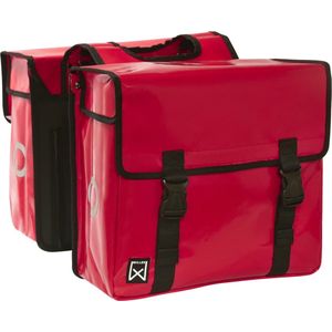 Willex Fietstas Tarpaulin 40 L rood