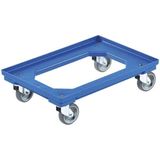 Transportwagen 610 x 410 x 170 mm met rubberen wielen