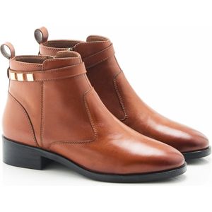 Damart - Boots met mooie bandjes - Vrouwen - Bruin - 41