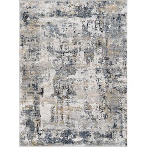 SURYA Vloerkleed - Woonkamer, Slaapkamer - Modern Abstract Tapijt LENA - Meerkleurig/Grijs - 160x220 cm