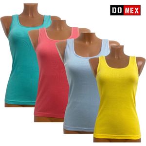 4 Pack Top kwaliteit dames hemd – 100% katoen – Wendy - Maat M