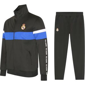 Real Madrid Trainingspak Kinderen 2024/2025 - Maat 128 - Voetbal Trainingspakken - Jongens en Meisjes - Voetbalkleding - Zwart