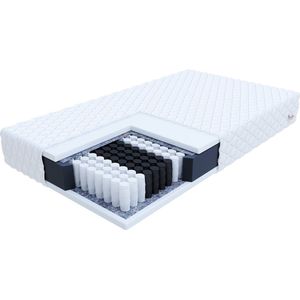 FDM® TREVISO Matras 180x200 cm - Pocketvering Matrassen Tweepersoons - Hoogte 17 cm H3 - Dubbelzijdig - 7 zones - Afritsbaar hoes wasbaar - Antiallergisch en Ademend - Öko-Tex gecertificeerd