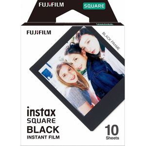 Fujifilm Instax Square Film  - Zwart kader - 10 stuks