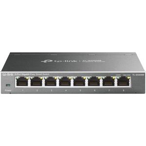 8-poorts Gigabit Easy Smart Managed Network Switch - Plug-and-play, Metalen Behuizing, Energiezuinig