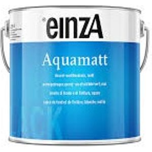 Einza Aquamatt watergedragen lak en grondverf in 1 voor binnen en buiten ral 9010 zuiver wit 3 liter