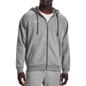 Under Armour UA Rival Fleece FZ Hoodie Heren Vest - Grijs - Maat M