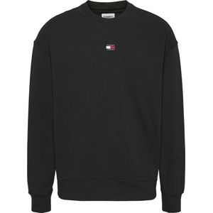 Tommy Jeans - Heren Sweaters Relax Badge Crew Sweater - Zwart - Maat S