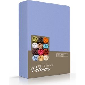 Fluweel Zachte Velours Hoeslaken Lavendel | 90x210 | Super Comfortabel | Uitstekende Pasvorm