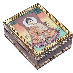 Sieradendoos – Tarot of Sieradendoos Boeddha onder Boom – 13,5 x 11 cm