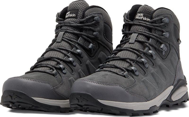 Jack Wolfskin REFUGIO TEXAPORE MID M Heren Wandelschoenen - slate - 42