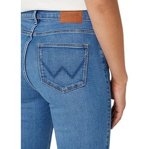 Wrangler Straight Dames Straight Fit Jeans Blauw - Maat W30 X L30