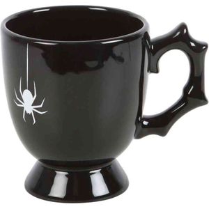 Something Different - Black Spider Teacup Mok/beker - Zwart